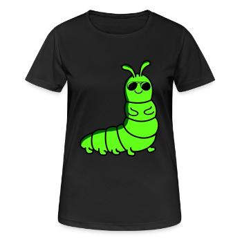 Caterpillar Cool - Women's Breathable T-Shirt - black - Front - AI Model Female 172 light (172cm)
