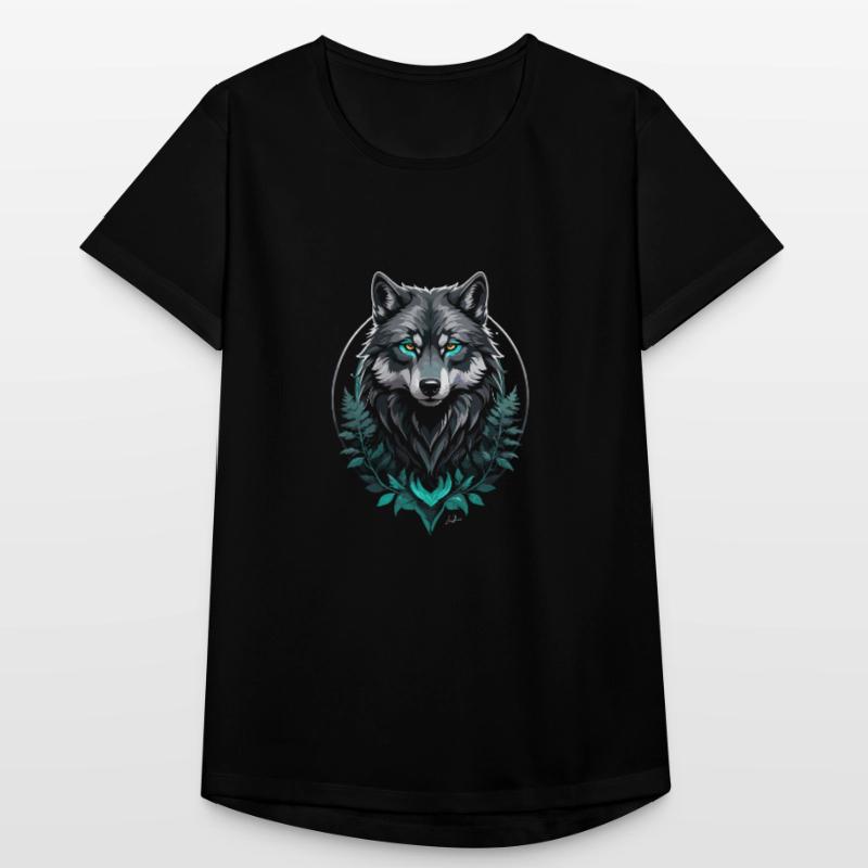 Forest Arctic Wolf Women's Breathable T-Shirt
