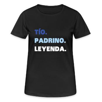 Onkel Pate Legende - Frauen T-Shirt atmungsaktiv - Schwarz - Vorne - AI Model Female 172 light (172cm)