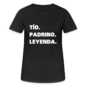 Onkel Pate Legende - Frauen T-Shirt atmungsaktiv - Schwarz - Vorne - AI Model Female 172 light (172cm)