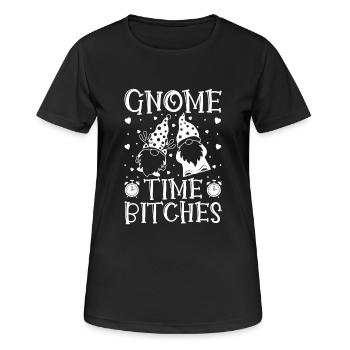 Gnome Costume Hommes Gnome Temps Salopes Gnome - T-shirt respirant Femme - noir - Devant - AI Model Female 172 light (172cm)