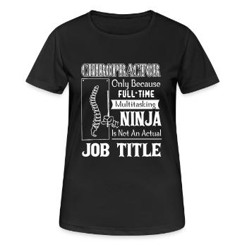 Chiropractor Is Not An Official Job Title - Women's Breathable T-Shirt - black - Front - AI Model Female 172 light (172cm)
