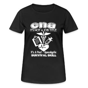 CNA Is Not A Job Title - Women's Breathable T-Shirt - black - Front - AI Model Female 172 light (172cm)