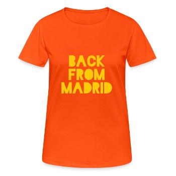 Souvenir Madrid - Women's Breathable T-Shirt - neon orange - Front - AI Model Female 172 dark (172cm)