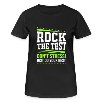 Enseignants de collège - T-shirt respirant Femme - noir - Devant - AI Model Female 172 light (172cm)