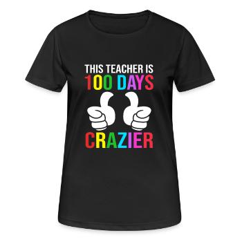 Enseignants de collège - T-shirt respirant Femme - noir - Devant - AI Model Female 172 light (172cm)