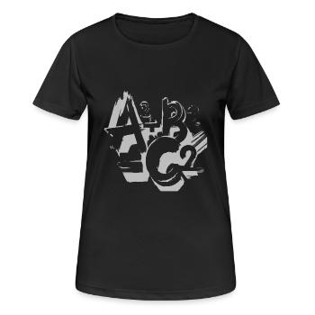 MATHEMATICS - Women's Breathable T-Shirt - black - Front - AI Model Female 172 light (172cm)