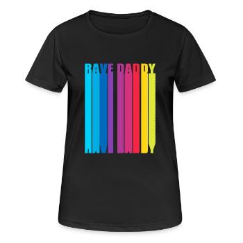 Rave Raver Techno music Techno bass Mixer - Women's Breathable T-Shirt - black - Front - AI Model Female 172 light (172cm)