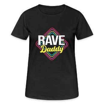 Rave Raver Techno music Techno bass Mixer - Women's Breathable T-Shirt - black - Front - AI Model Female 172 light (172cm)