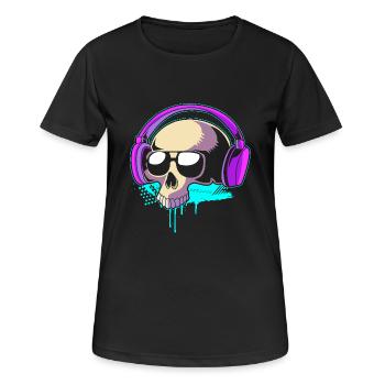 Rave Raver Techno music Techno bass Mixer - Women's Breathable T-Shirt - black - Front - AI Model Female 172 light (172cm)