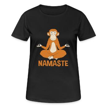 Orang Utan - Frauen T-Shirt atmungsaktiv - Schwarz - Vorne - AI Model Female 172 light (172cm)