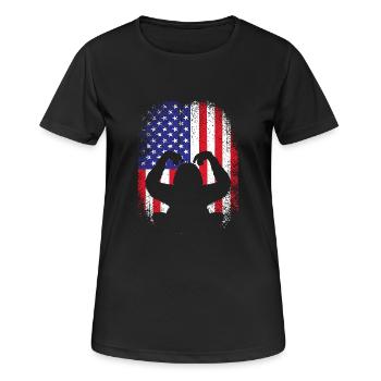 Orang-outan - T-shirt respirant Femme - noir - Devant - AI Model Female 172 light (172cm)