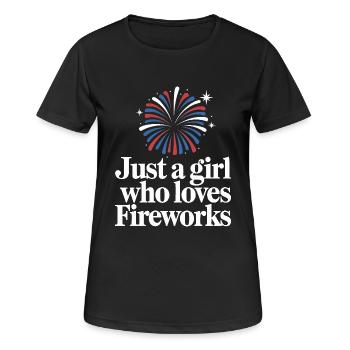 Pyrotechnie Feux d’artifice Pyrotechnie - T-shirt respirant Femme - noir - Devant - AI Model Female 172 light (172cm)