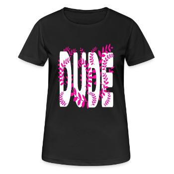 Ja wirklich - Frauen T-Shirt atmungsaktiv - Schwarz - Vorne - AI Model Female 172 light (172cm)