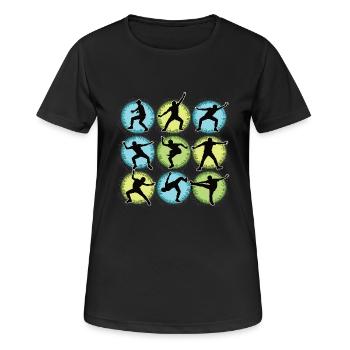 Breakdance Kids for Dance Breakdancers - Women's Breathable T-Shirt - black - Front - AI Model Female 172 light (172cm)