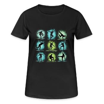 Breakdance Kids for Dance Breakdancers - Women's Breathable T-Shirt - black - Front - AI Model Female 172 light (172cm)