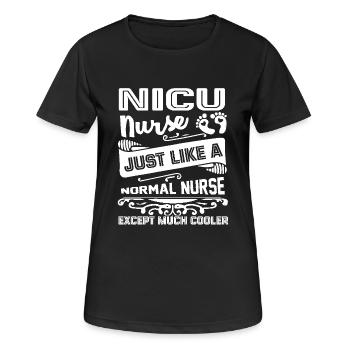 Nicu Nurse Is Cooler - Women's Breathable T-Shirt - black - Front - AI Model Female 172 light (172cm)