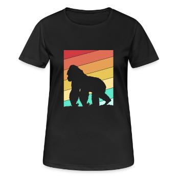Gorilla - Women's Breathable T-Shirt - black - Front - AI Model Female 172 light (172cm)