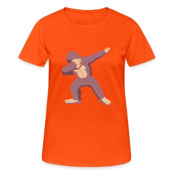 Gorilla - Women's Breathable T-Shirt - neon orange - Front - AI Model Female 172 dark (172cm)