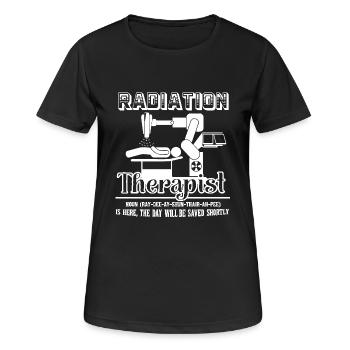 Radiation Therapist Definition - Women's Breathable T-Shirt - black - Front - AI Model Female 172 light (172cm)