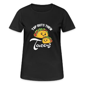 Jiu Jitsu Selbstverteidigung - Frauen T-Shirt atmungsaktiv - Schwarz - Vorne - AI Model Female 172 light (172cm)