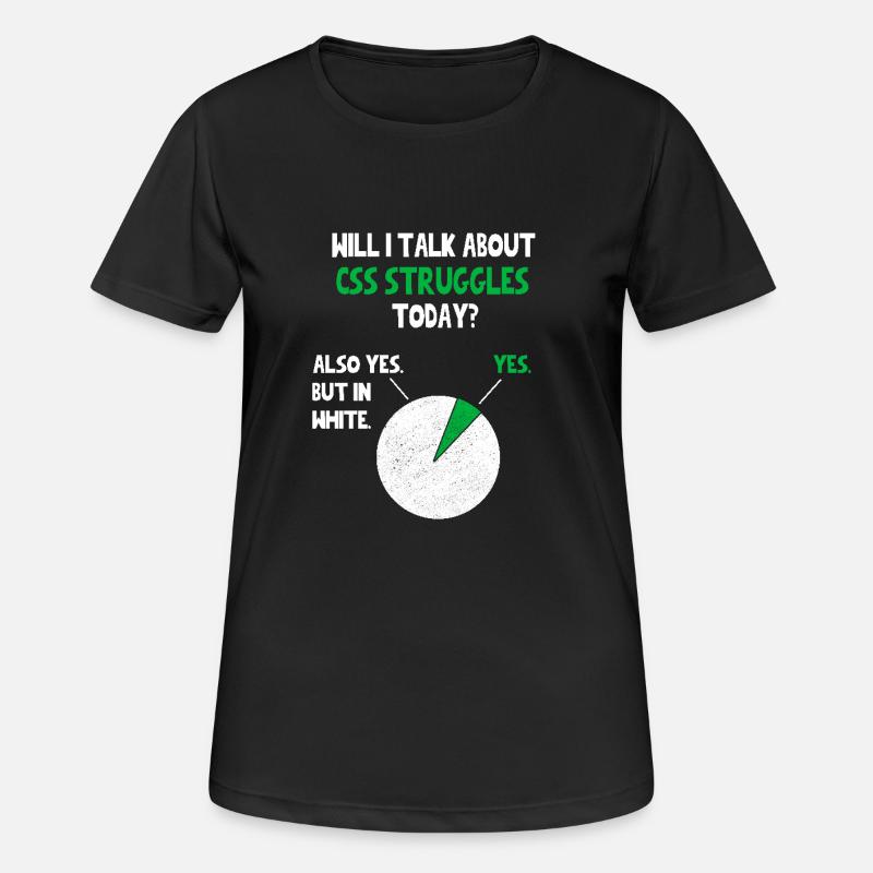 Programmierer Webentwickler Programmierer Werde ich über F sprechen - Frauen T-Shirt atmungsaktiv - Schwarz