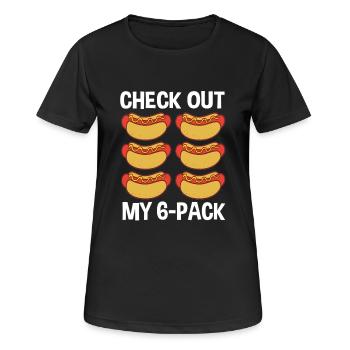 Hot Dog Snack - Women's Breathable T-Shirt - black - Front - AI Model Female 172 light (172cm)