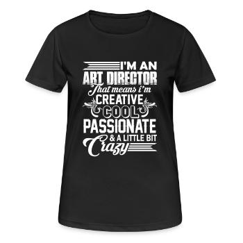 Art Director Cool And Crazy Art Director - Women's Breathable T-Shirt - black - Front - AI Model Female 172 light (172cm)