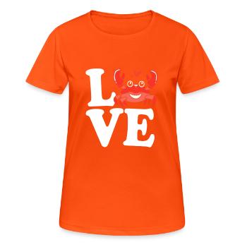 Crab - Women's Breathable T-Shirt - neon orange - Front - AI Model Female 172 dark (172cm)