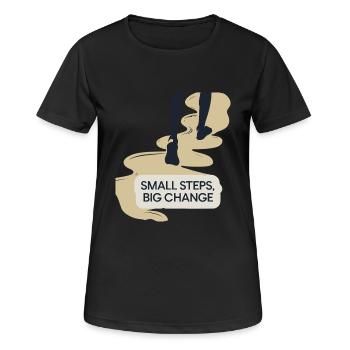 PIEDS - T-shirt respirant Femme - noir - Devant - AI Model Female 172 light (172cm)