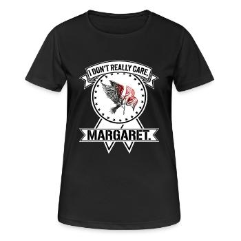 Je m’en fiche Margaret Eagle Gift - T-shirt respirant Femme - noir - Devant - AI Model Female 172 light (172cm)