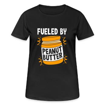 Peanut butter - Women's Breathable T-Shirt - black - Front - AI Model Female 172 light (172cm)