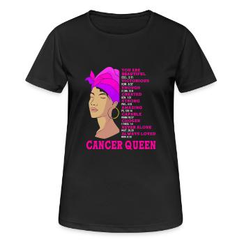 Sternzeichen Krebs - Frauen T-Shirt atmungsaktiv - Schwarz - Vorne - AI Model Female 172 light (172cm)