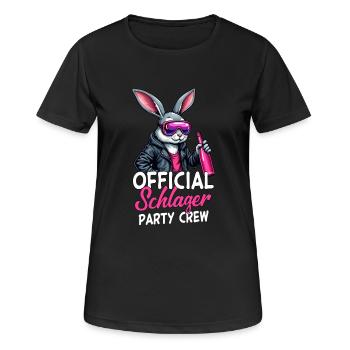 Équipe officielle de la fête Schlager - T-shirt respirant Femme - noir - Devant - AI Model Female 172 light (172cm)