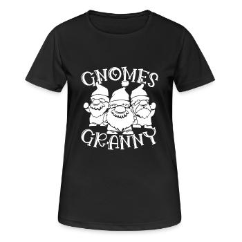Gnome Costume Hommes Gnomes Mamie Gnome - T-shirt respirant Femme - noir - Devant - AI Model Female 172 light (172cm)