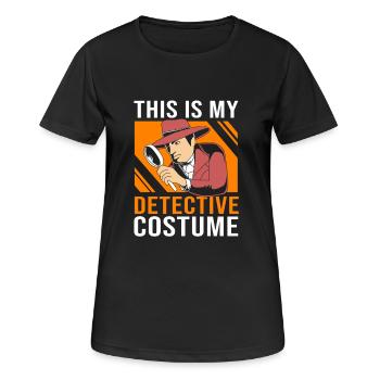 Détective - T-shirt respirant Femme - noir - Devant - AI Model Female 172 light (172cm)