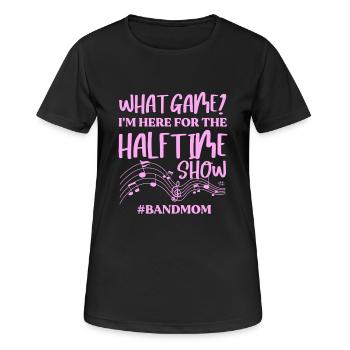 Pour quel match je suis ici : le spectacle de la mi-temps Marching - T-shirt respirant Femme - noir - Devant - AI Model Female 172 light (172cm)