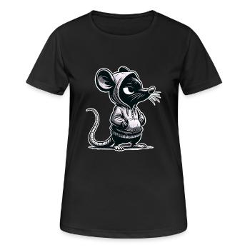 Mouse - Women's Breathable T-Shirt - black - Front - AI Model Female 172 light (172cm)