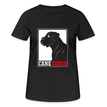 Cane Corso - Women's Breathable T-Shirt - black - Front - AI Model Female 172 light (172cm)