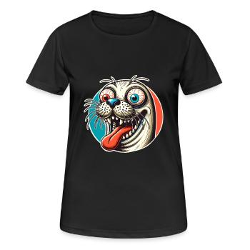 Seal seal - Women's Breathable T-Shirt - black - Front - AI Model Female 172 light (172cm)