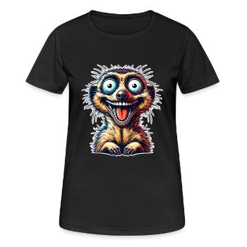 Suricate - T-shirt respirant Femme - noir - Devant - AI Model Female 172 light (172cm)
