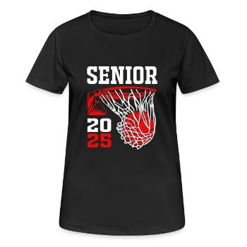 Classe de 2025 - T-shirt respirant Femme - noir - Devant - AI Model Female 172 light (172cm)