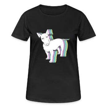 Bull terrier - Women's Breathable T-Shirt - black - Front - AI Model Female 172 light (172cm)