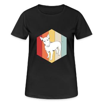 Bull terrier - Women's Breathable T-Shirt - black - Front - AI Model Female 172 light (172cm)