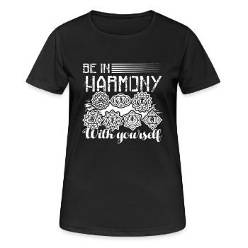 Chakra Chakra Be In Harmony With Yourself - Women's Breathable T-Shirt - black - Front - AI Model Female 172 light (172cm)