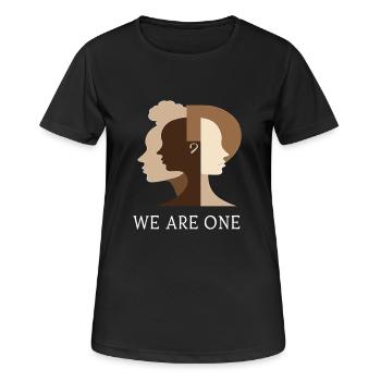 Nous sommes un Diversité Égalité Tolérance - T-shirt respirant Femme - noir - Devant - AI Model Female 172 light (172cm)
