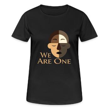 Nous sommes un Diversité Égalité Tolérance - T-shirt respirant Femme - noir - Devant - AI Model Female 172 light (172cm)