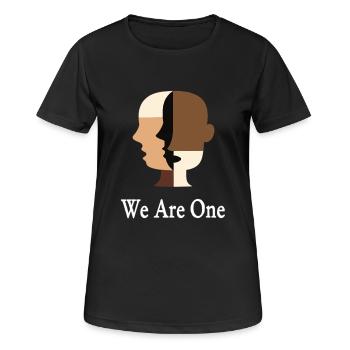 Nous sommes un Diversité Égalité Tolérance - T-shirt respirant Femme - noir - Devant - AI Model Female 172 light (172cm)