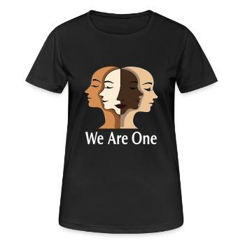 Nous sommes un Diversité Égalité Tolérance - T-shirt respirant Femme - noir - Devant - AI Model Female 172 light (172cm)