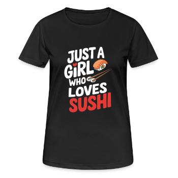 Sushi - Women's Breathable T-Shirt - black - Front - AI Model Female 172 light (172cm)
